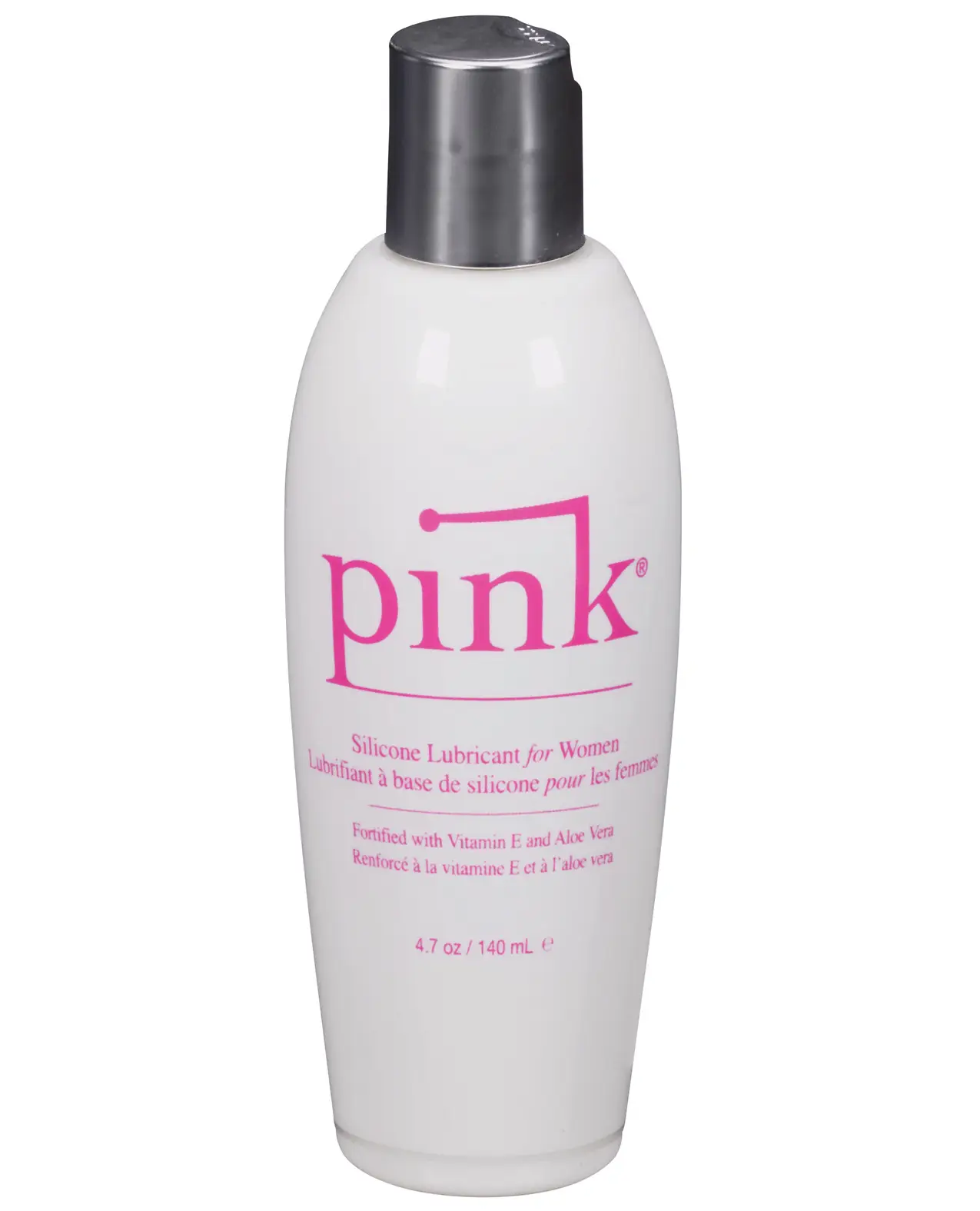 Pink Silicone Lube - 4.7 oz Flip Top Bottle - Image 2
