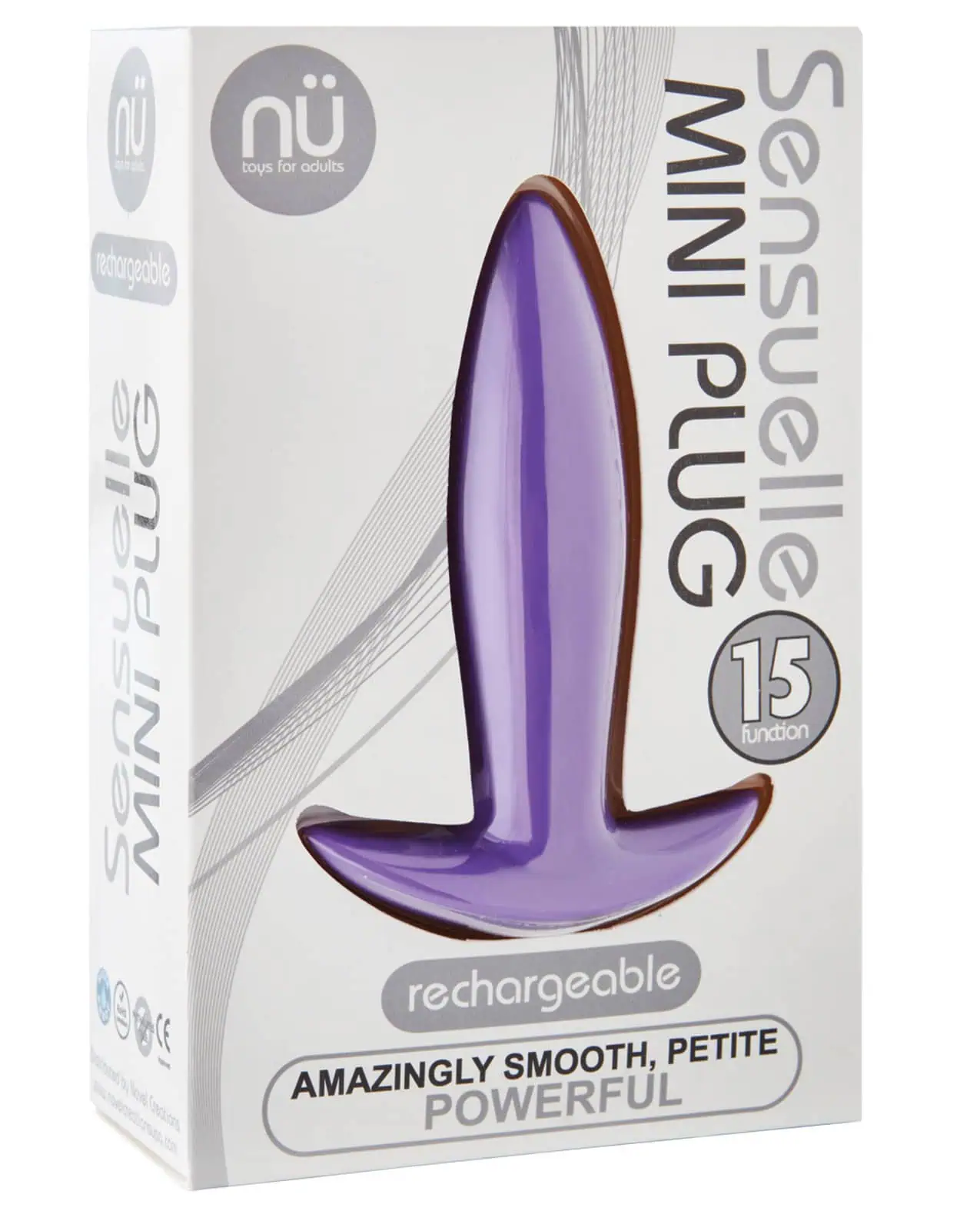 Sensuelle Mini Butt Plug - Purple - Image 3
