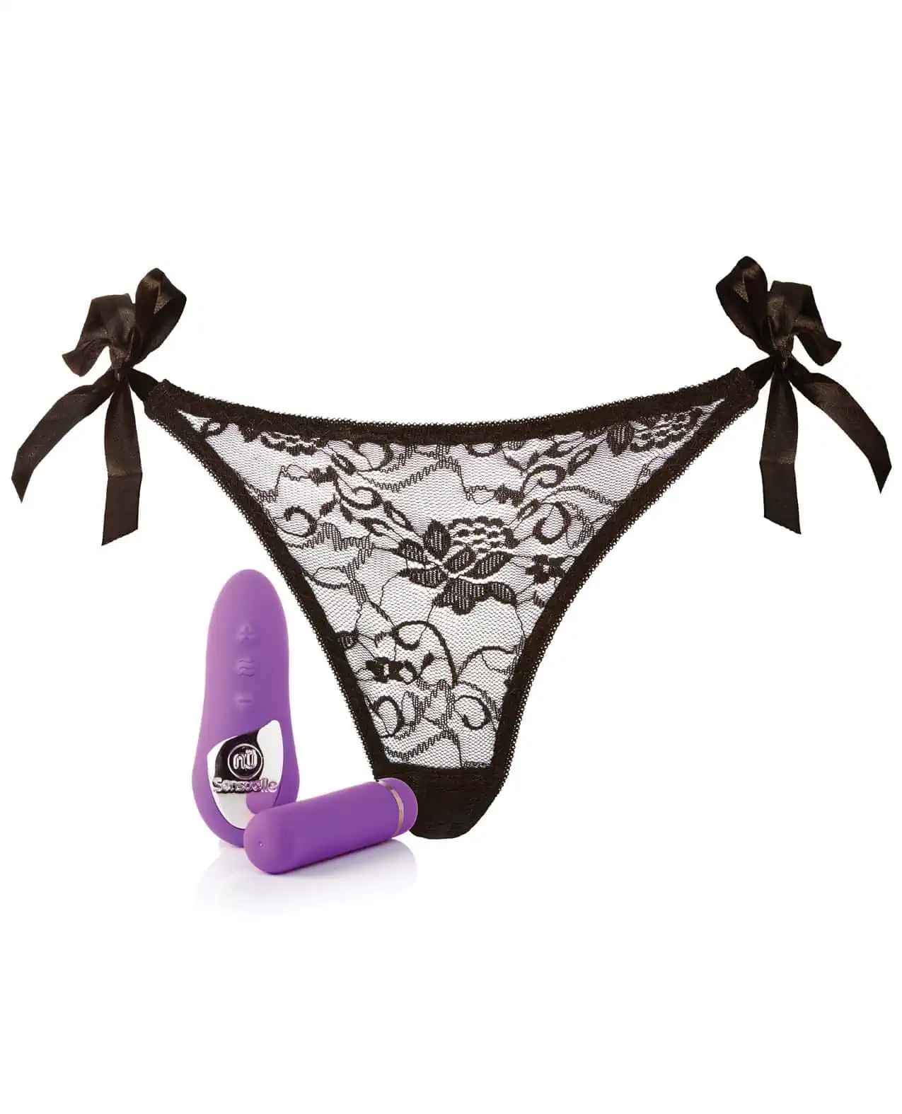 Sensuelle Pleasure Panty Bullet w/Remote Control - 15 Function Purple - Image 4