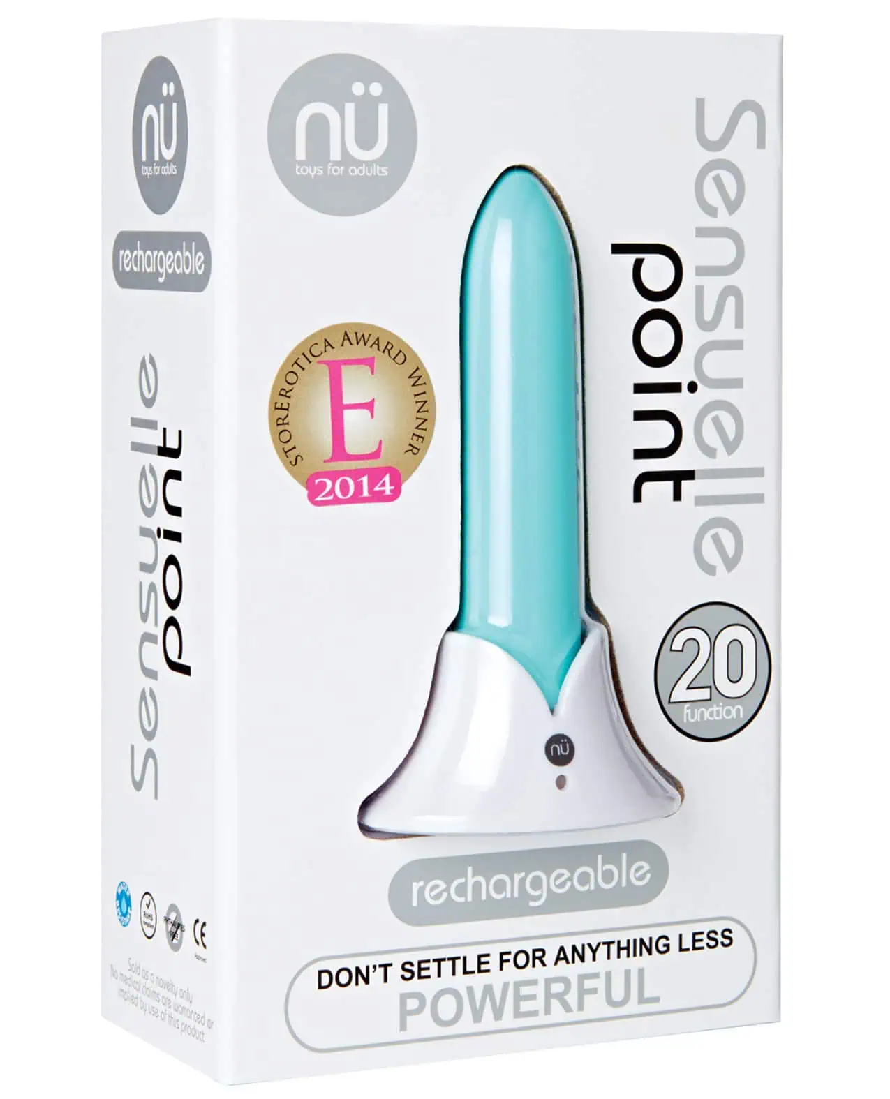 Sensuelle Point Rechargeable Bullet - Teal Blue - Image 3
