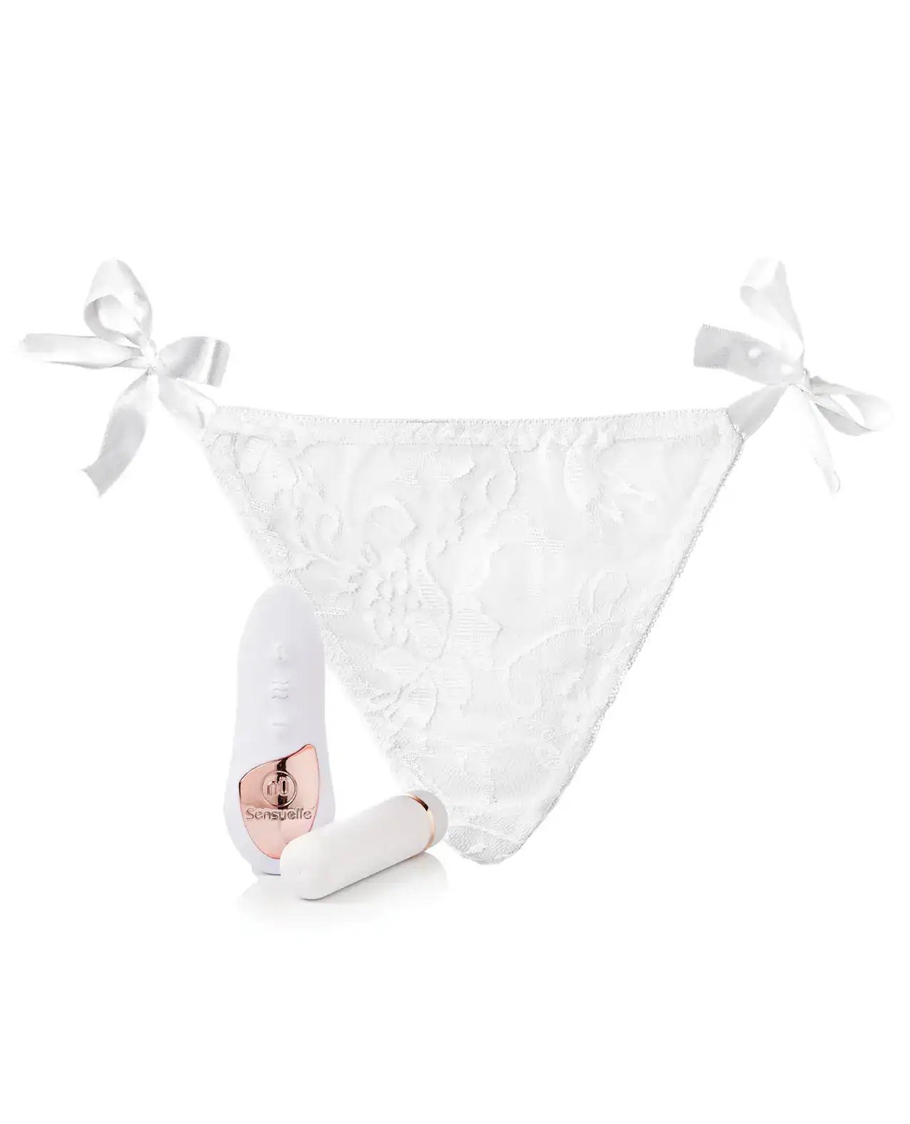 Sensuelle Pleasure Panty Bullet w/Remote Control - 15 Function White - Image 2