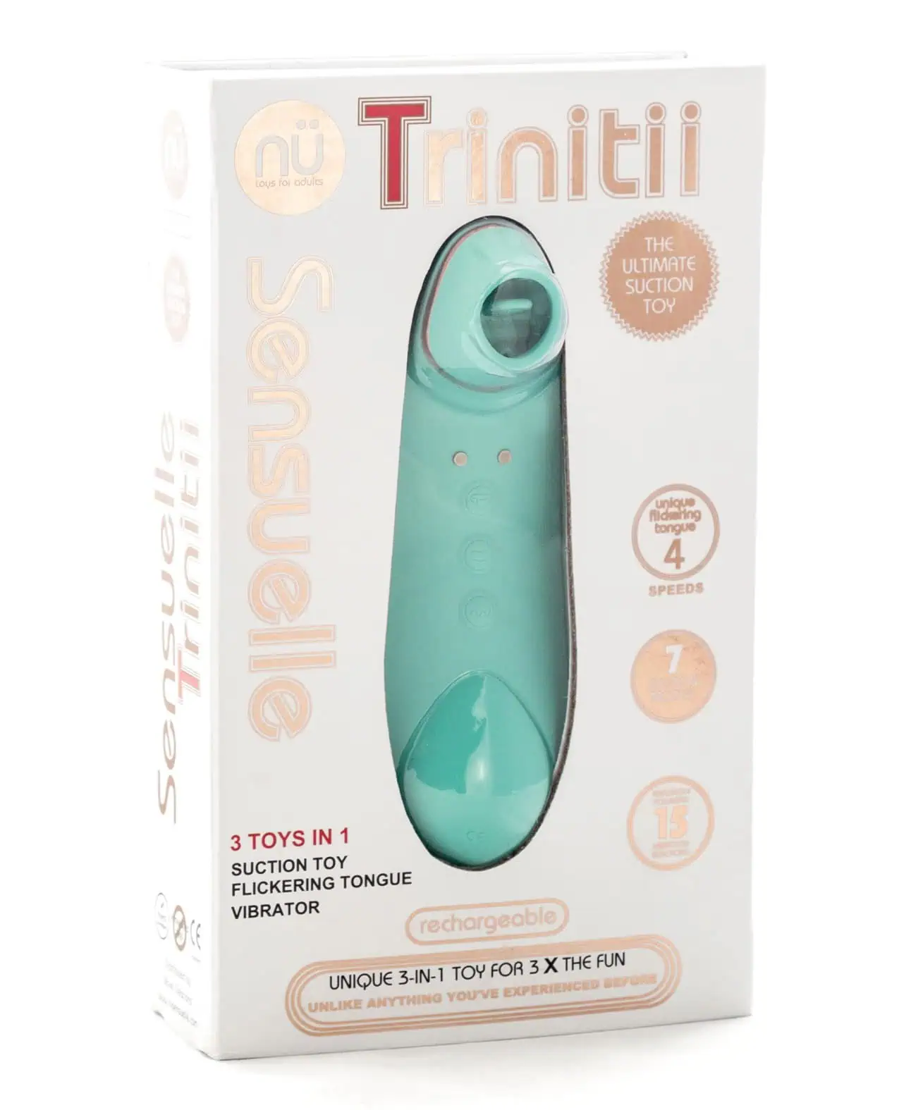Sensuelle Trinitii Tongue Vibe - Electric Blue - Image 3