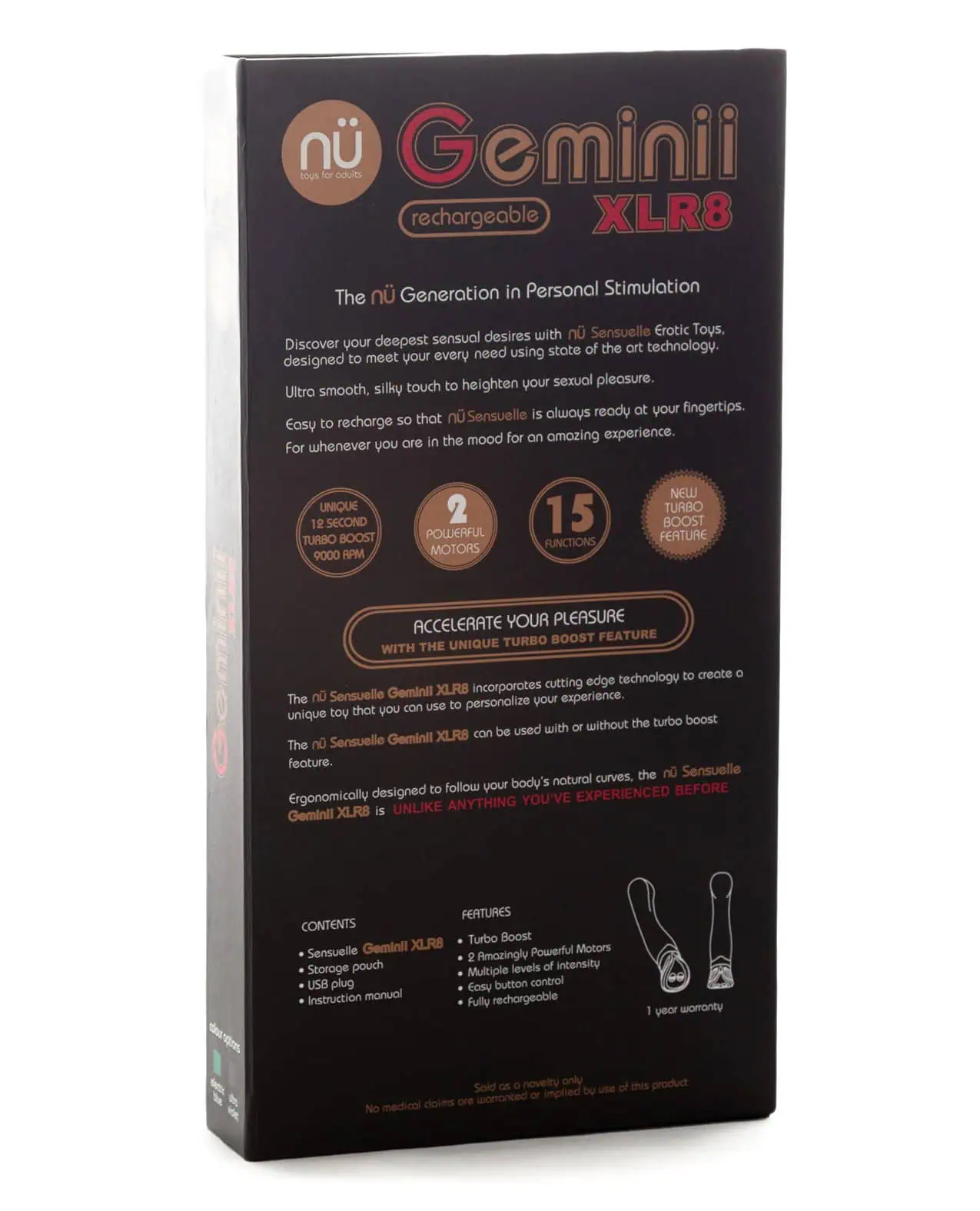 Sensuelle Geminii XLR8 Turbo Boost G Spot - Electric Blue - Image 4