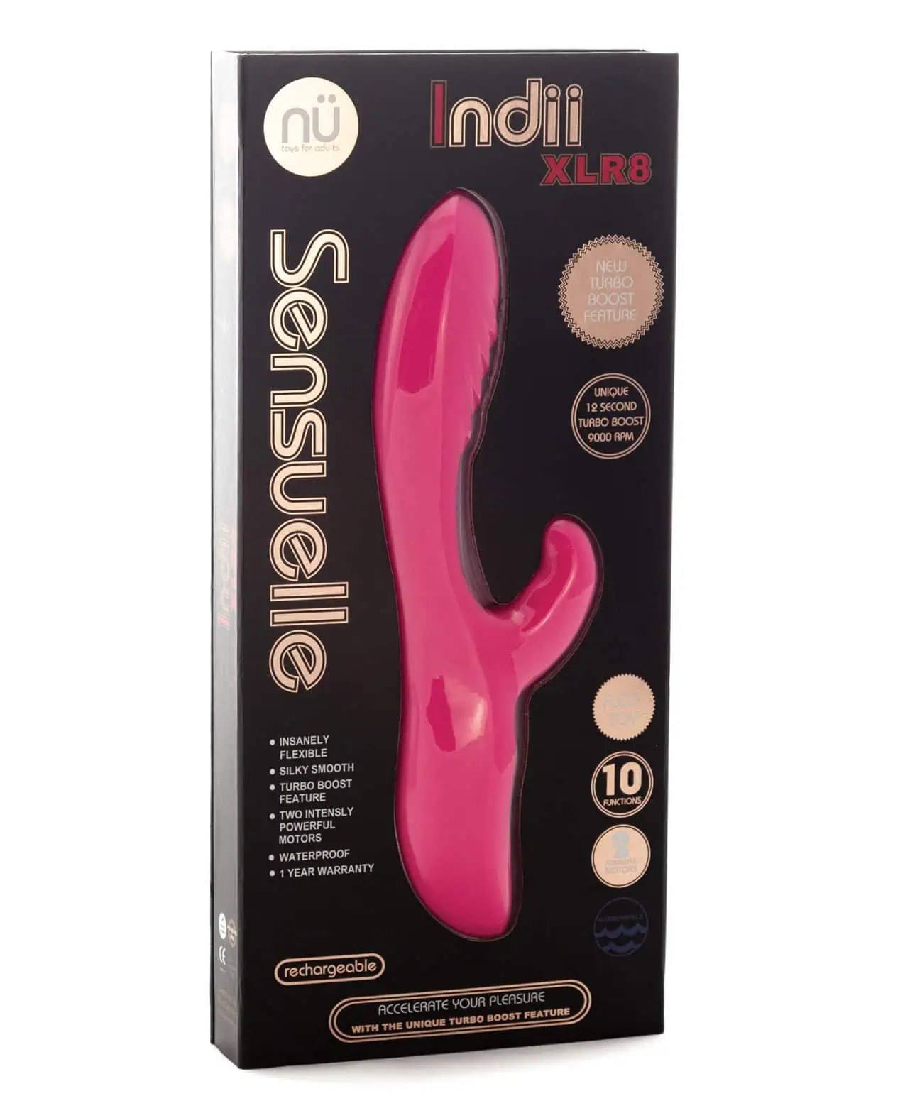 Sensuelle Indii Rabbit XLR8 Turbo Boost - Pink - Featured Image