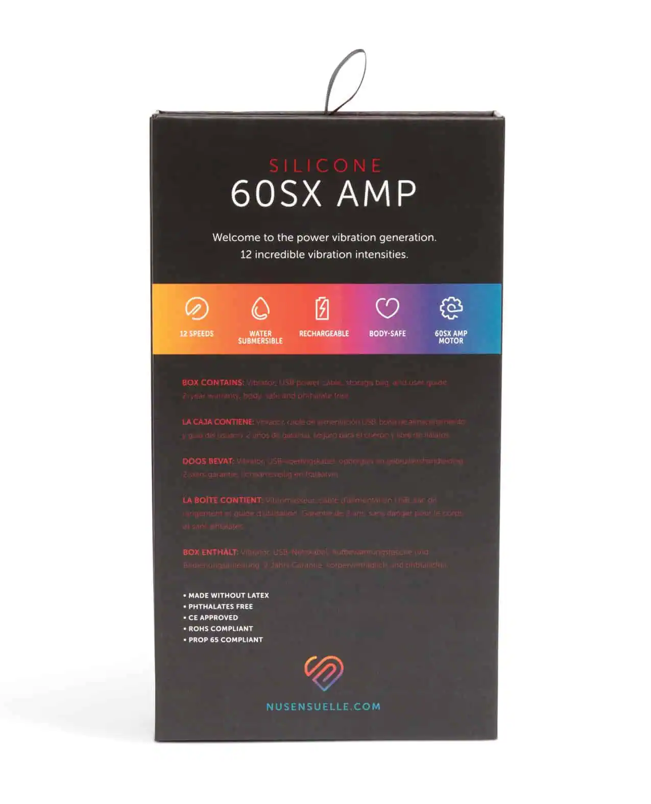 Nu Sensuelle 60SX AMP Silicone Bullet - Black - Image 4