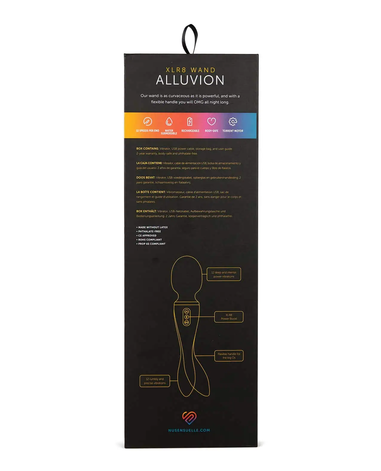 Nu Sensuelle Alluvion XLR8 Wand - Black - Image 2