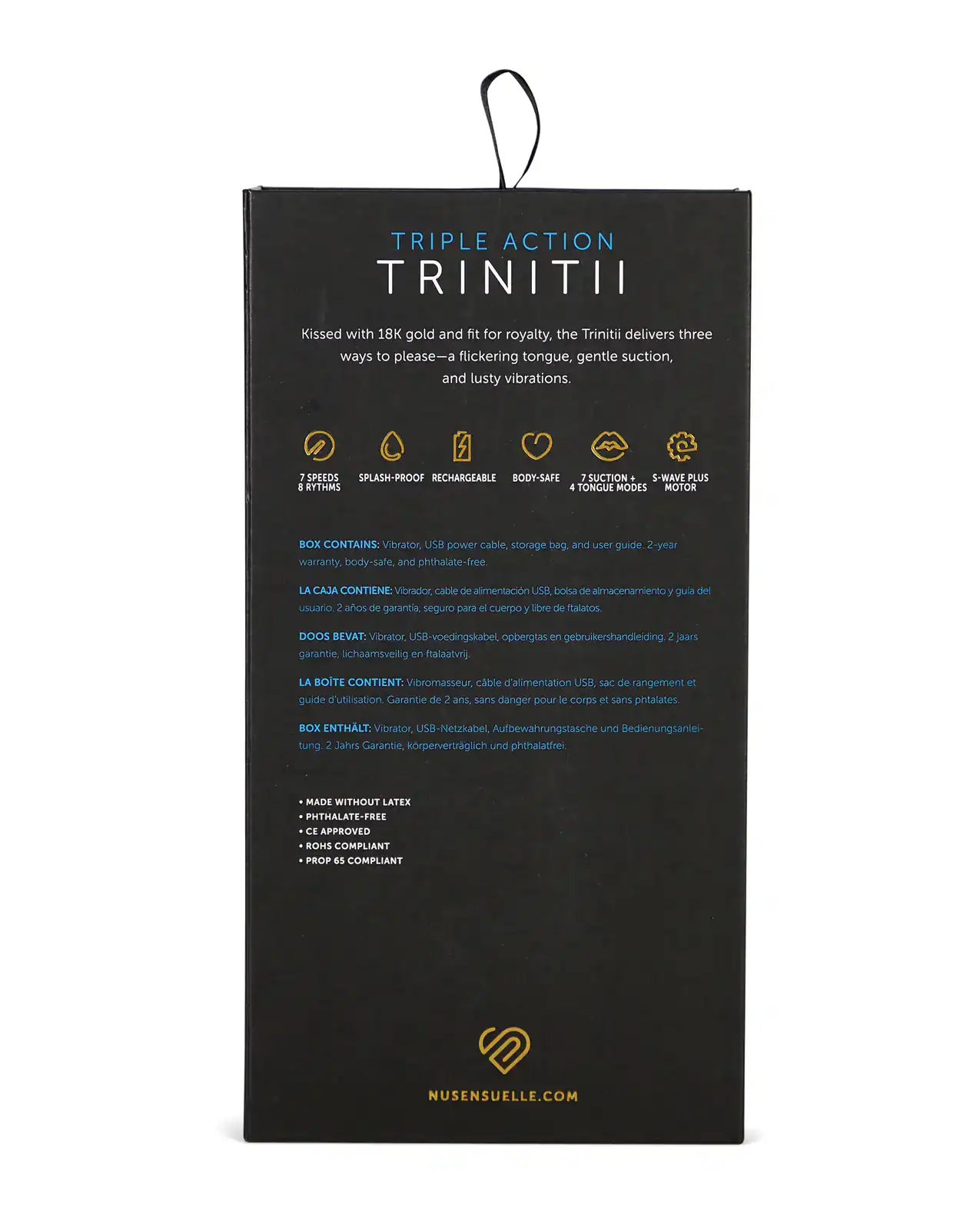 Nu Sensuelle Trinitii Tongue Vibe - 18k Gold - Image 2