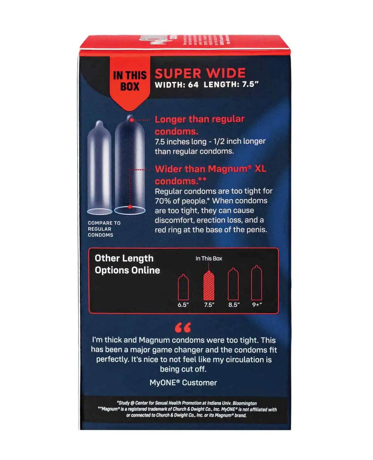 My One Super Wide Condoms - Pack of 10 - Image 2