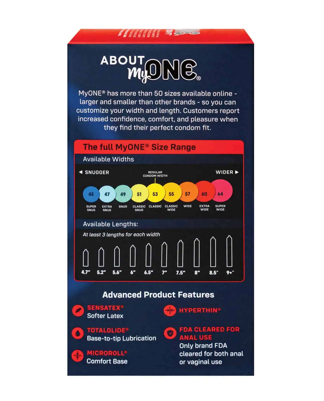 My One Super Wide Condoms - Pack of 10 - Image 3