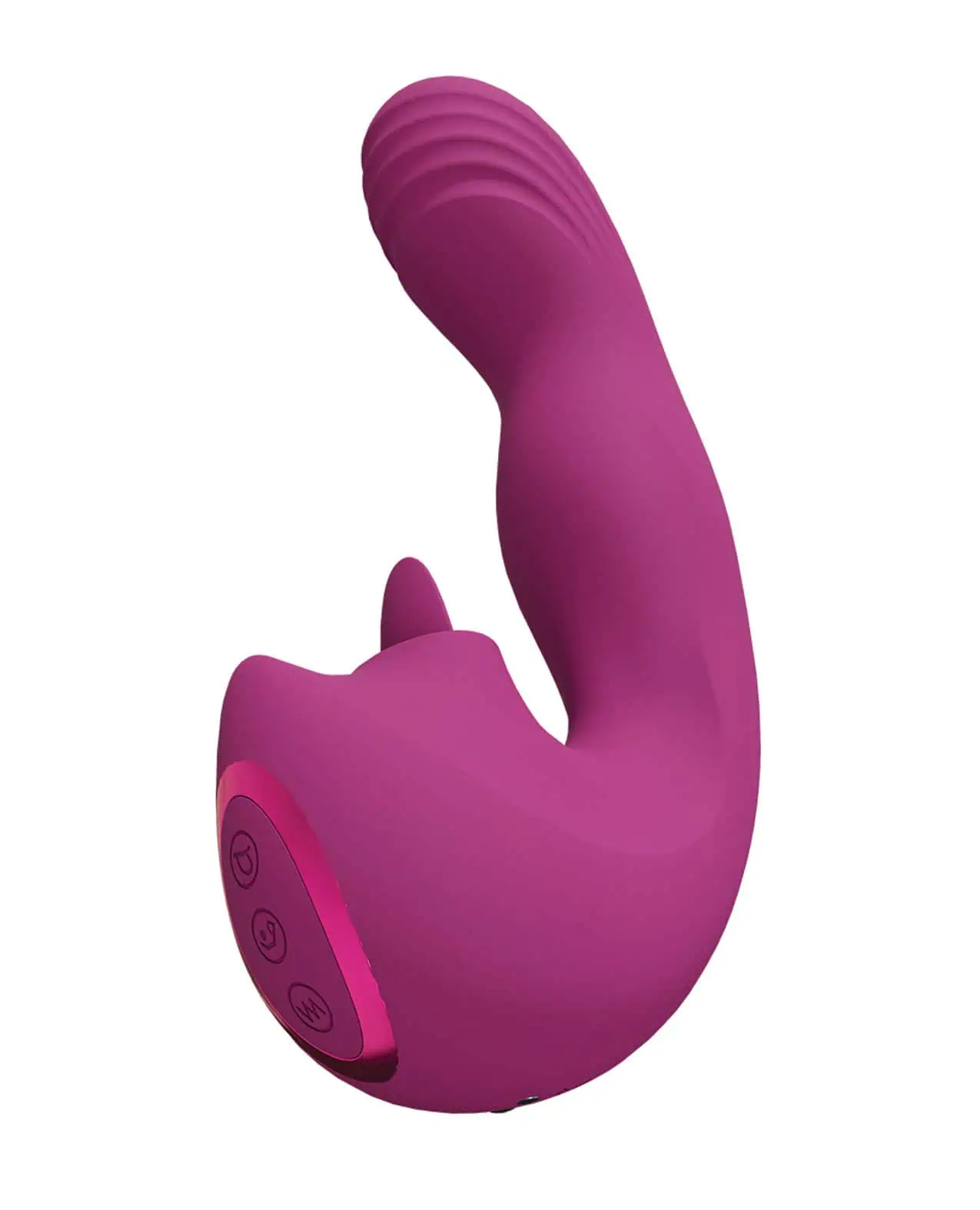 Shots Yumi Triple Action G-Spot Vibrator & Stimulator - Pink - Image 2