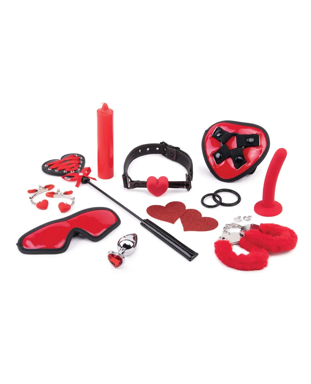 WhipSmart Heartbreaker 10 pc Set - Black/Red - Image 2