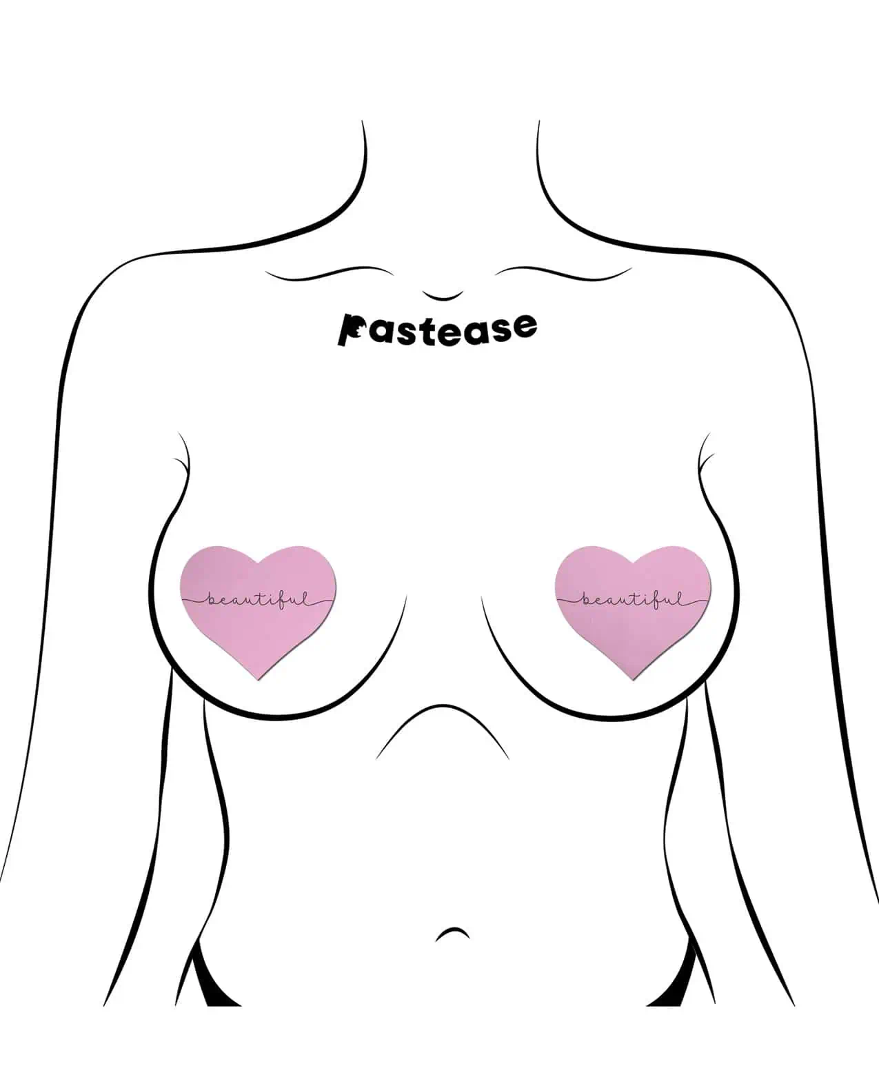 Pastease Premium Heart Beautiful - Pink O/S - Image 3