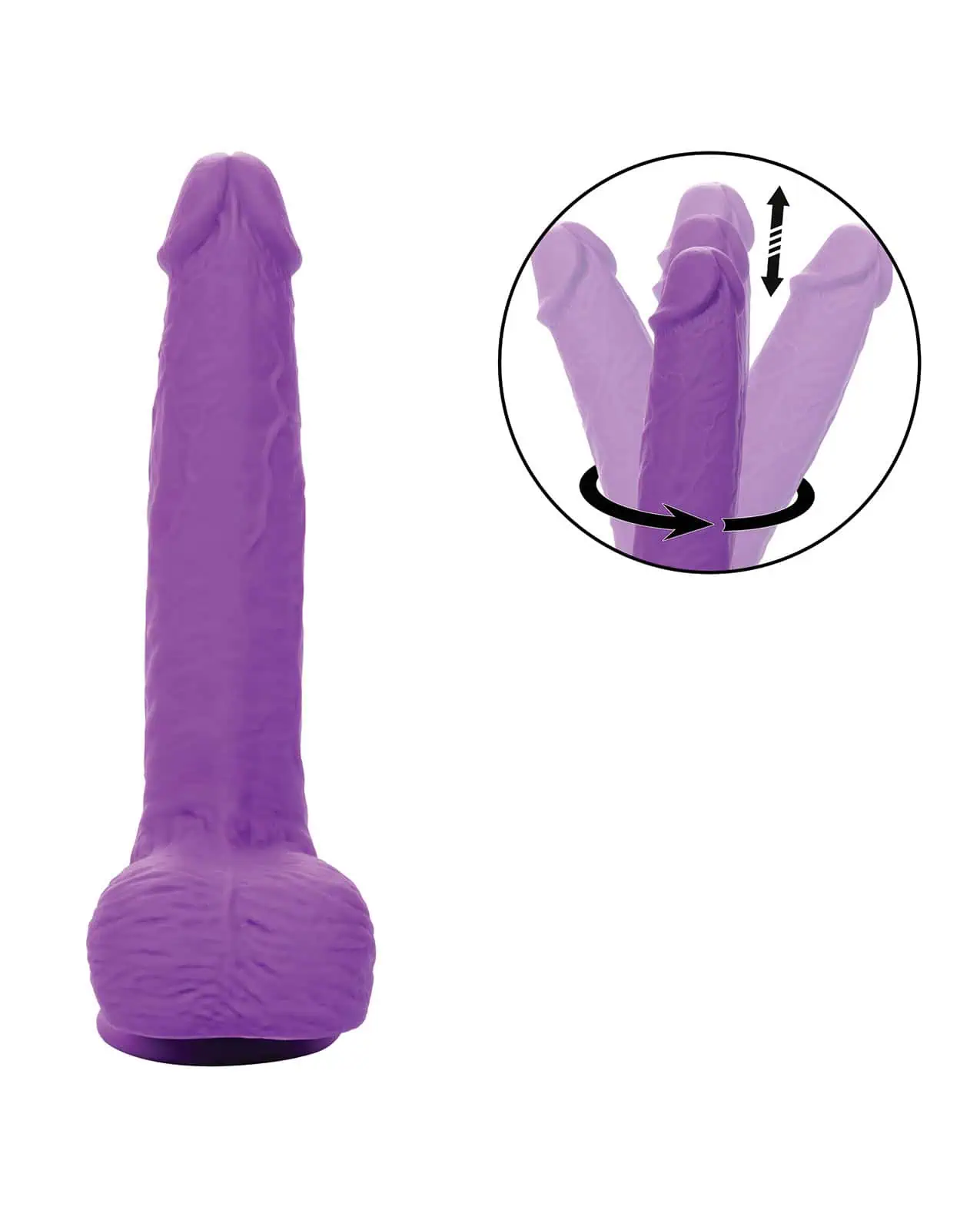 Silicone Studs Rechargeable Gyrating & Thrusting Vibrator - Image 3