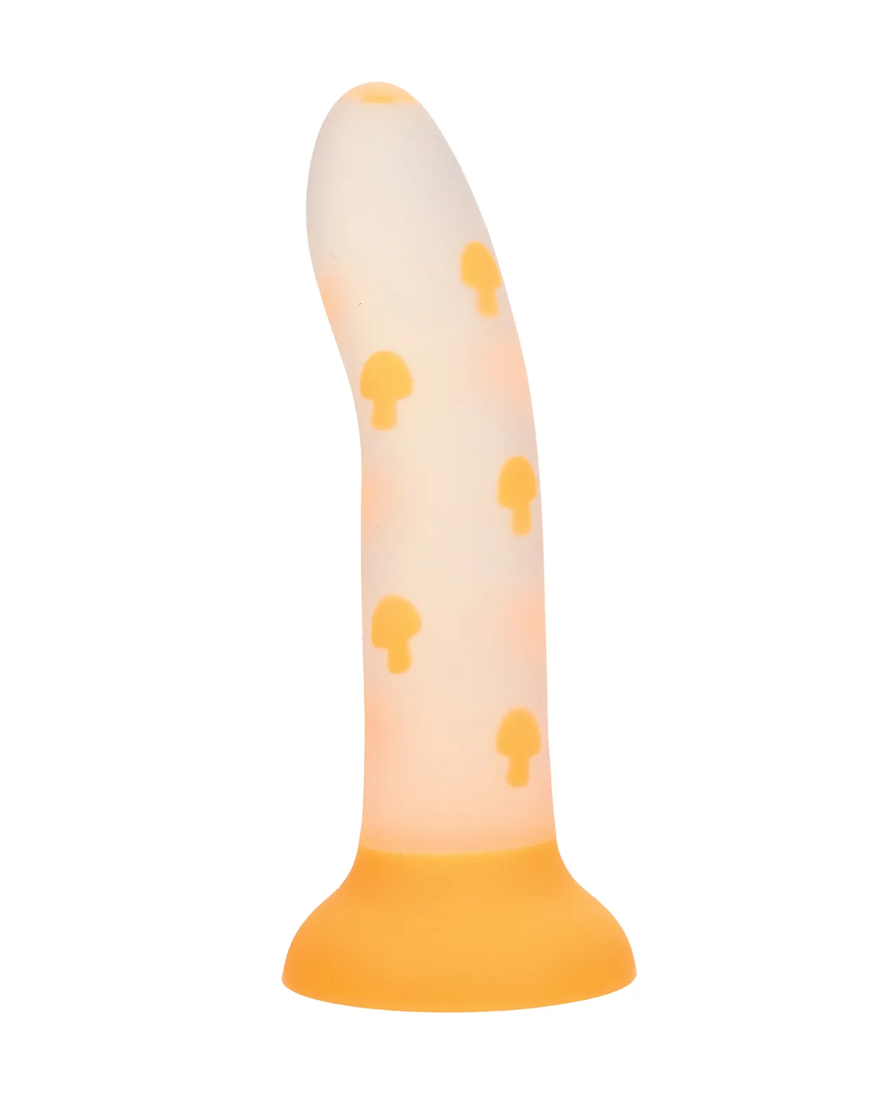 Glow Stick Mushroom Suction Cup Dildo - Gold - Image 2