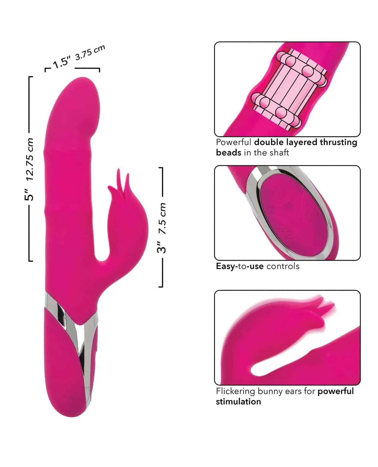 Enchanted Embrace Vibrator - Fuchsia - Image 4