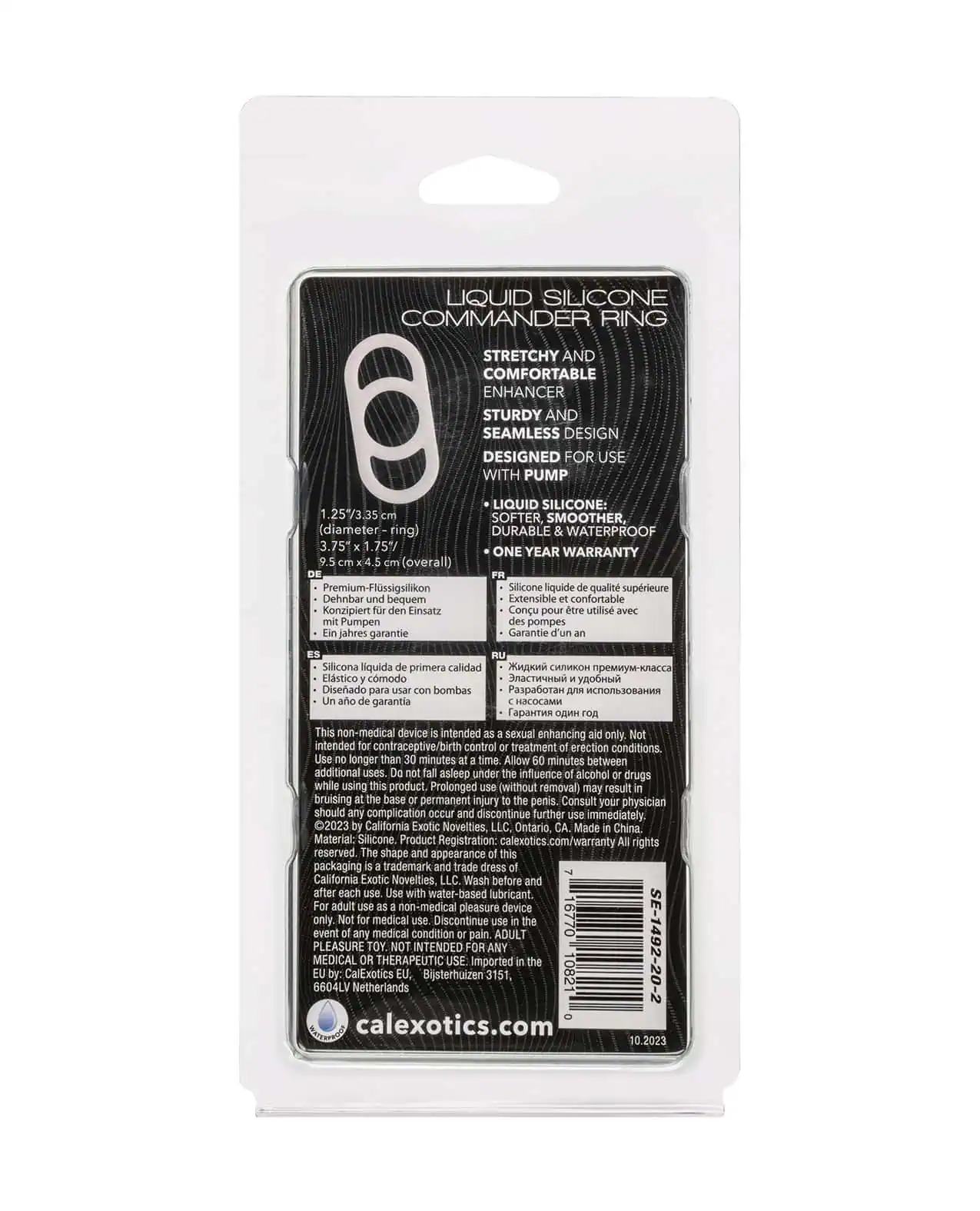 Alpha Liquid Silicone Commander Cock Ring - Image 4