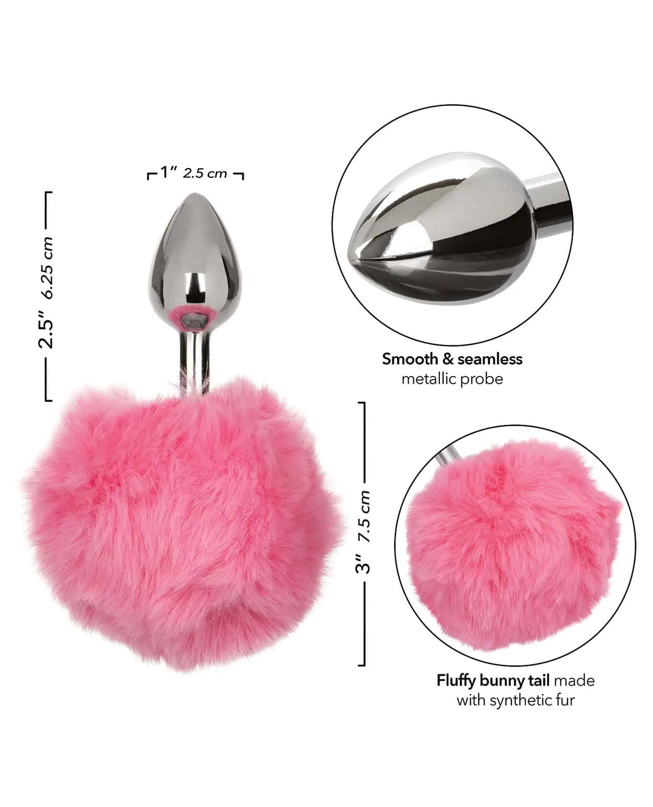 Running Wild Pink Bunny Tail Anal Probe - Image 4