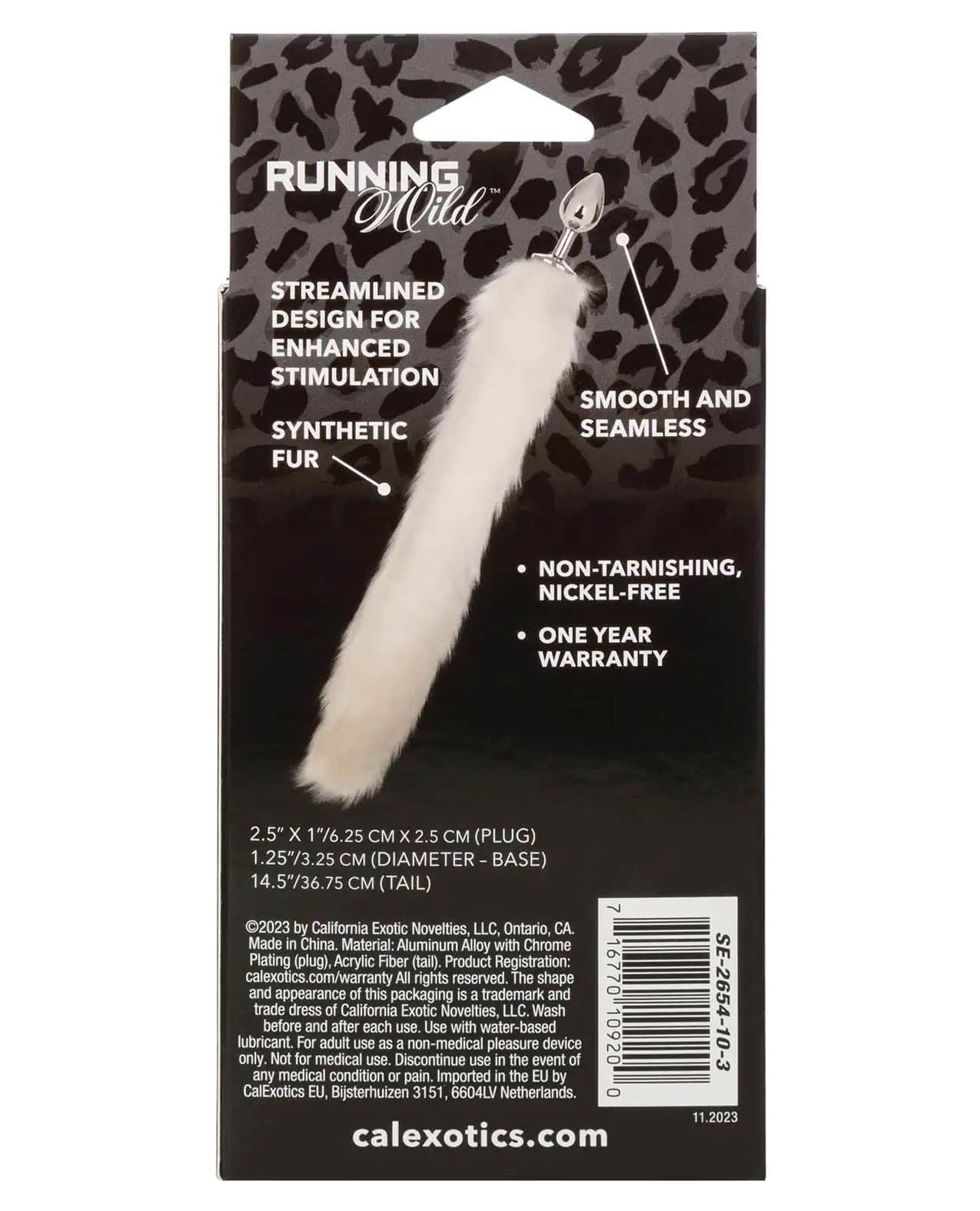 Running Wild White Tail Metallic Anal Probe - Image 4