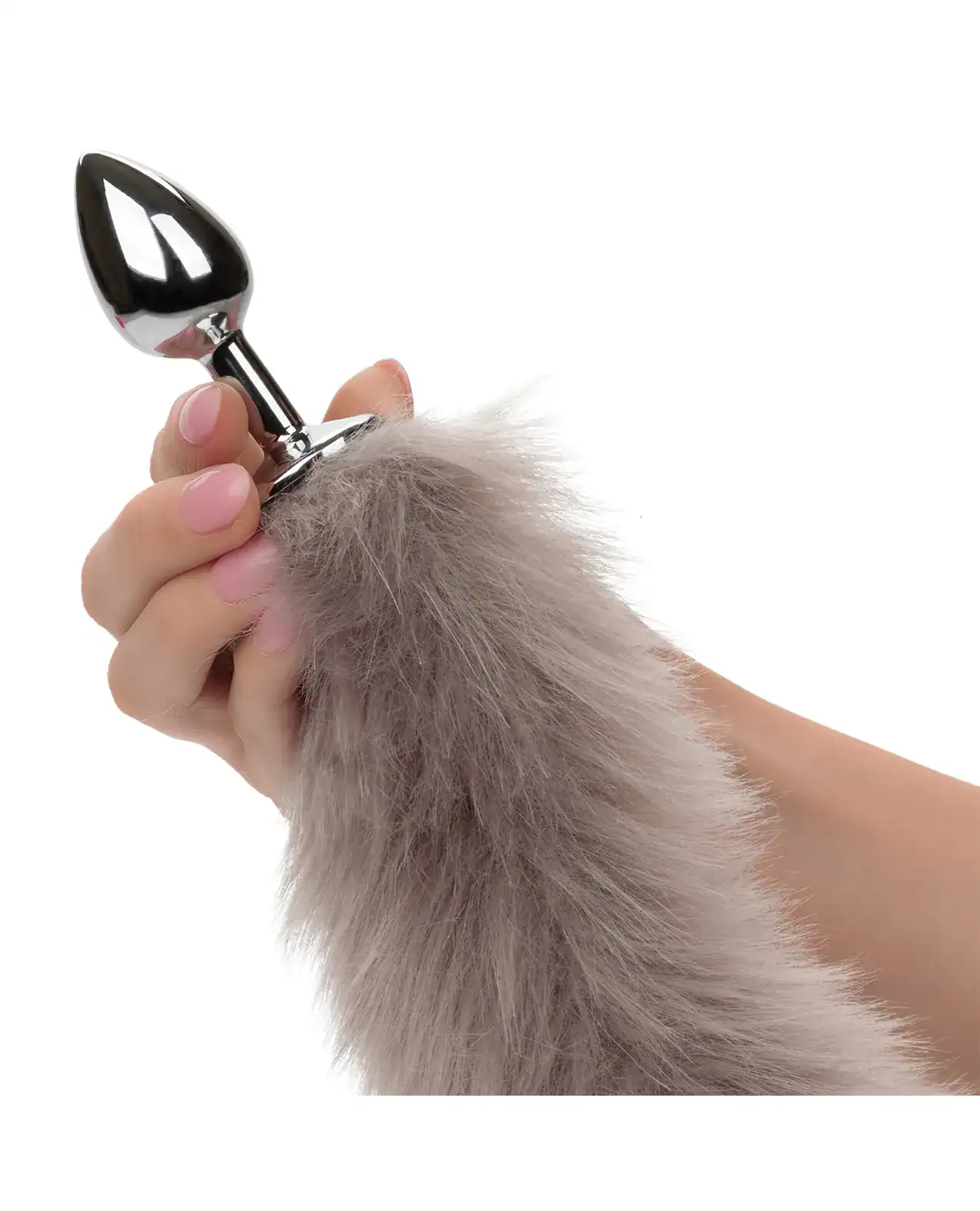 Running Wild Grey Tail Metallic Anal Probe - Image 2