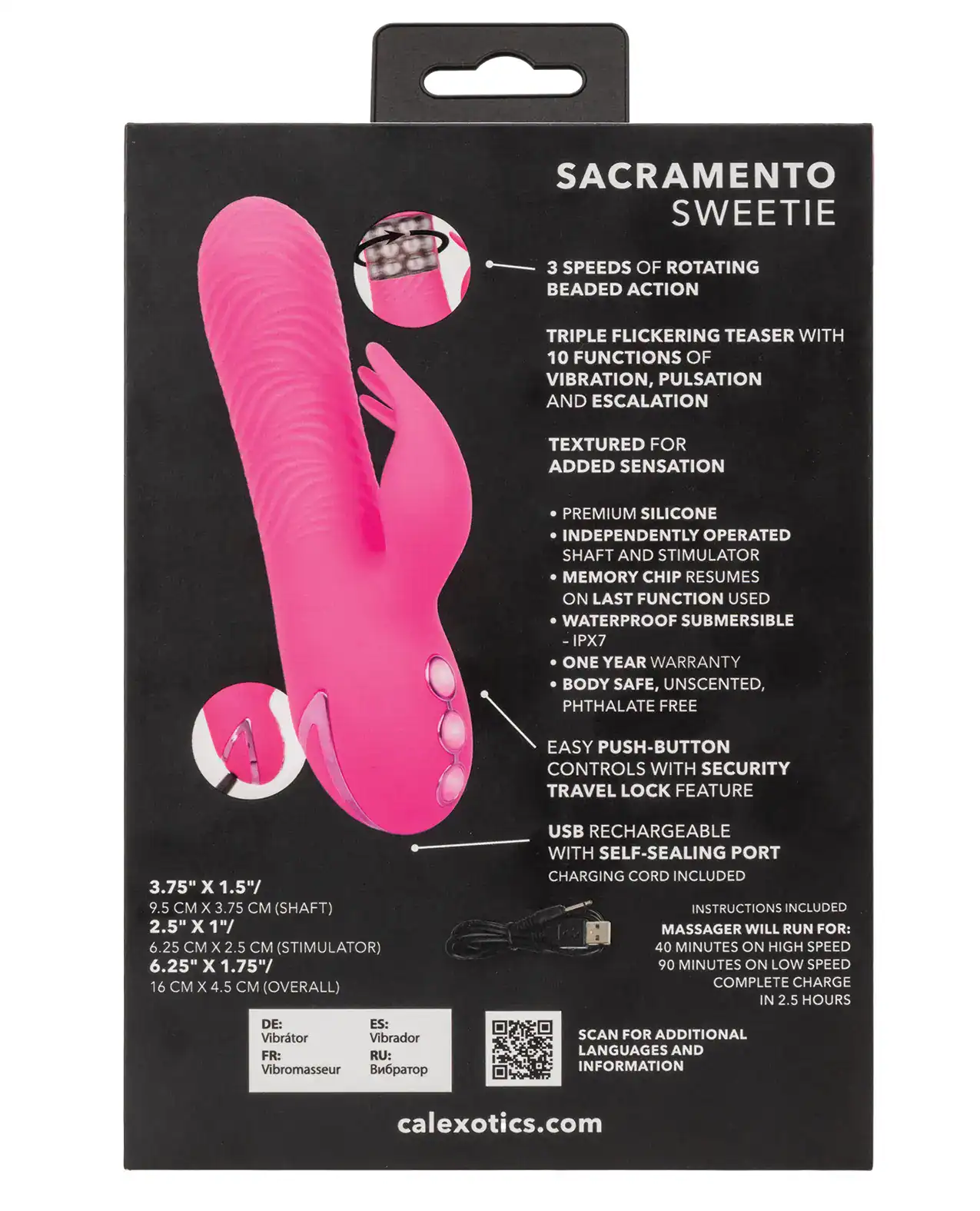Sacramento Sweetie Vibrator & Rotating Stimulator - Image 3