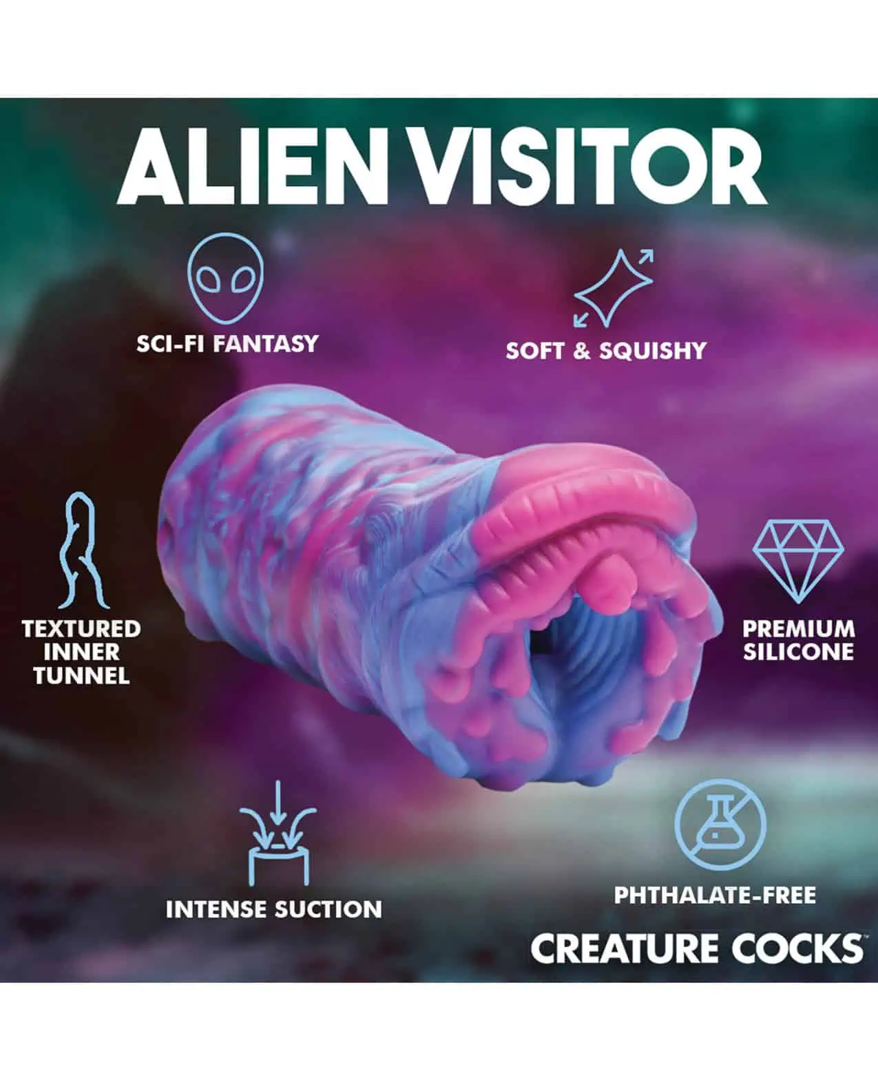 Creature Cocks Cyclone Alien Silicone Vagina Stroker - Image 4