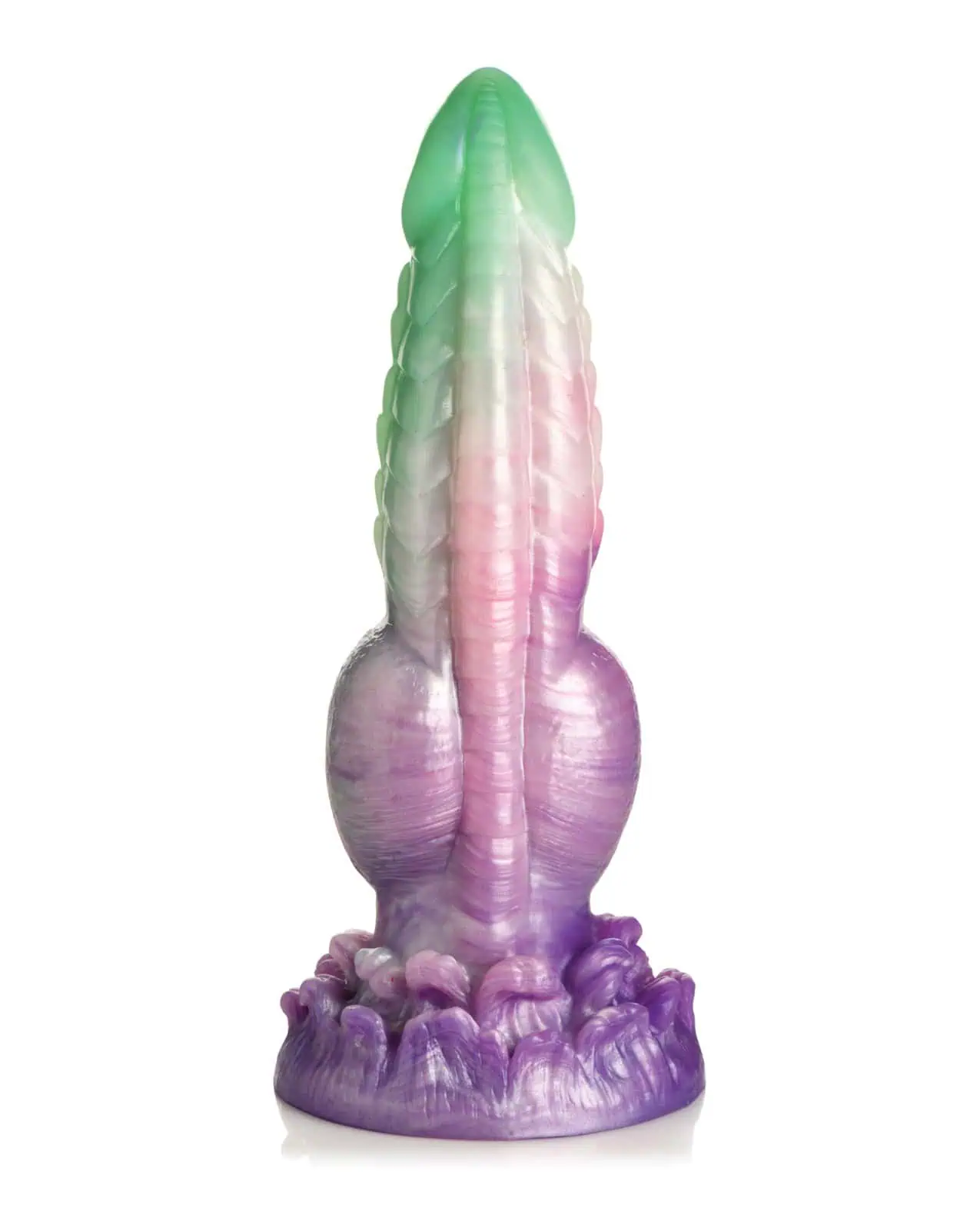 Creature Cocks Aqua Phoenix Silicone Dildo - Multi Color - Image 3