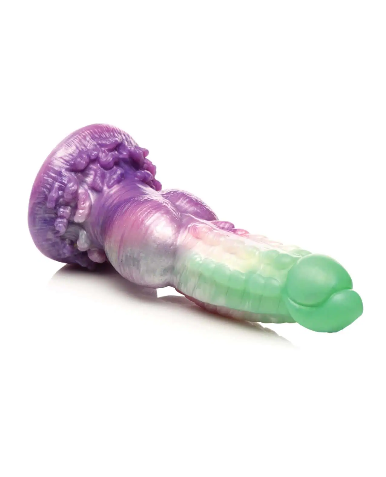 Creature Cocks Aqua Phoenix Silicone Dildo - Multi Color - Image 4