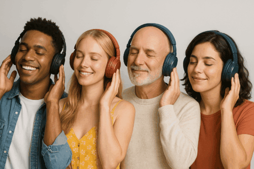 People-using-headphones