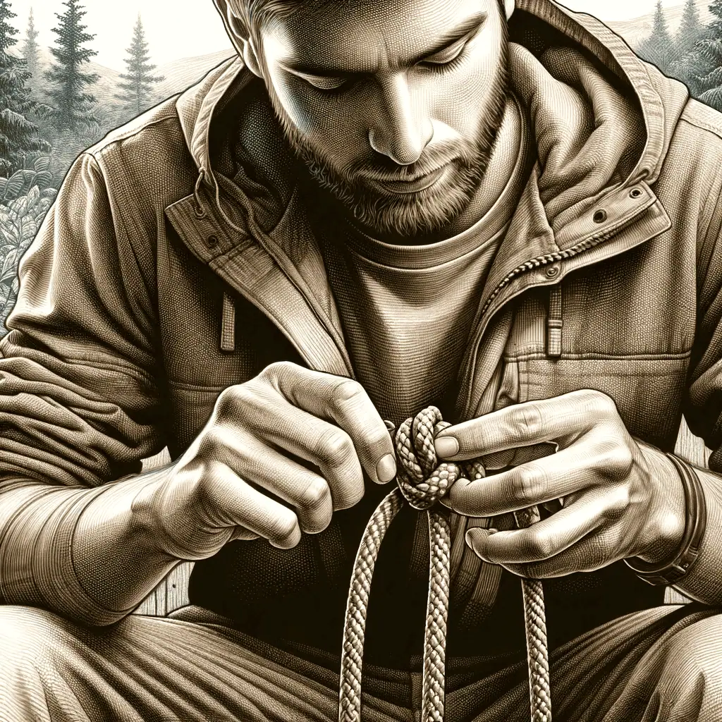 Learning the art of knots and ties for bondage