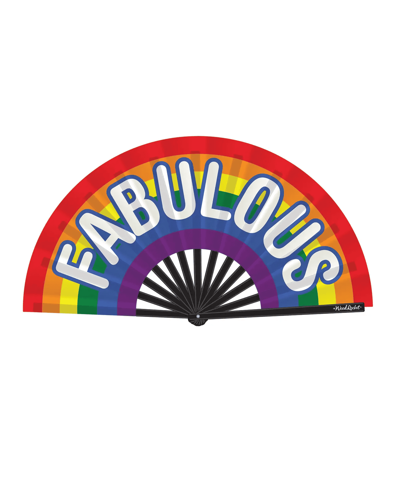 Wood Rocket Fabulous Fan – Rainbow