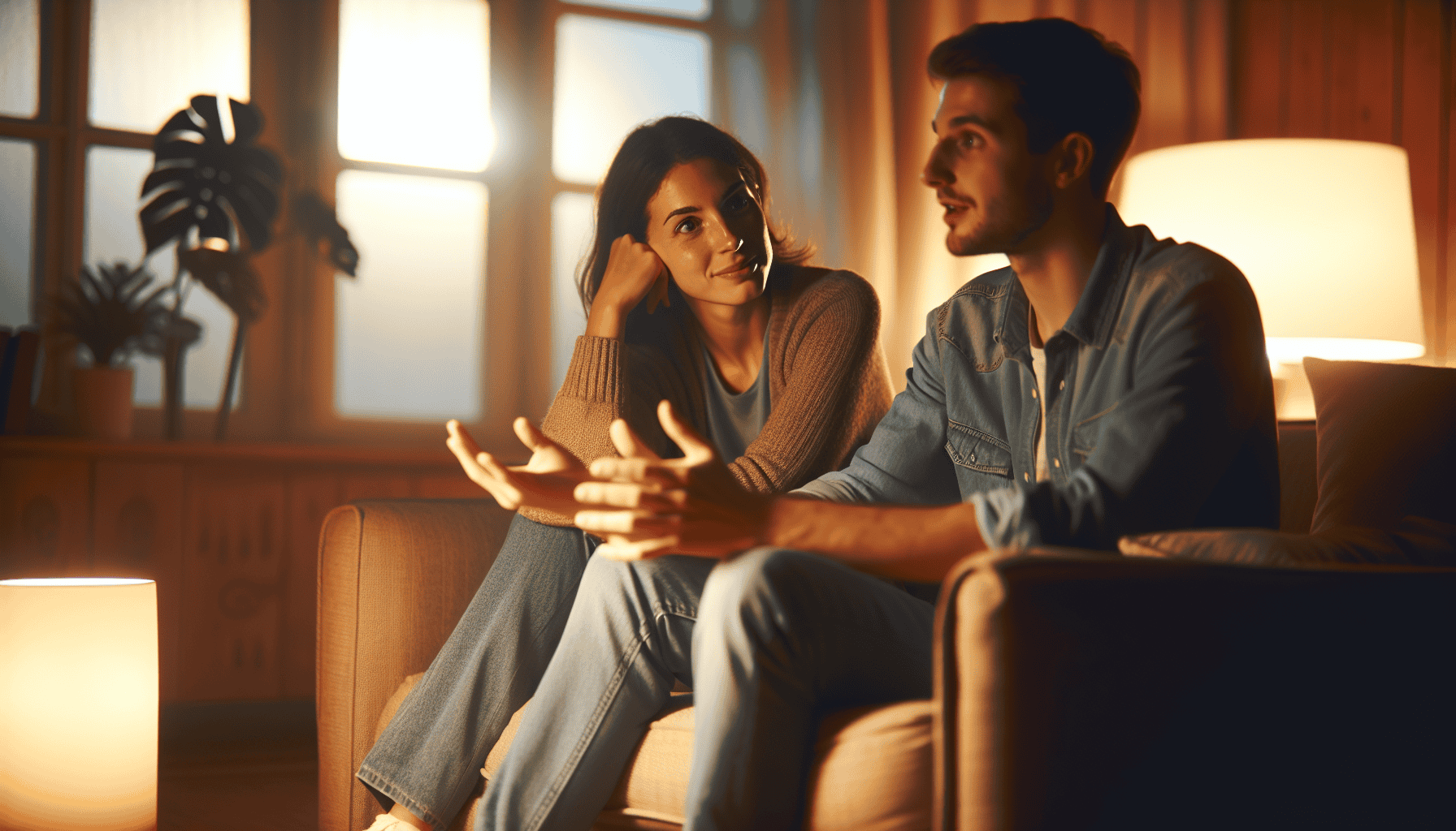 Illustration of active listening in a relationship