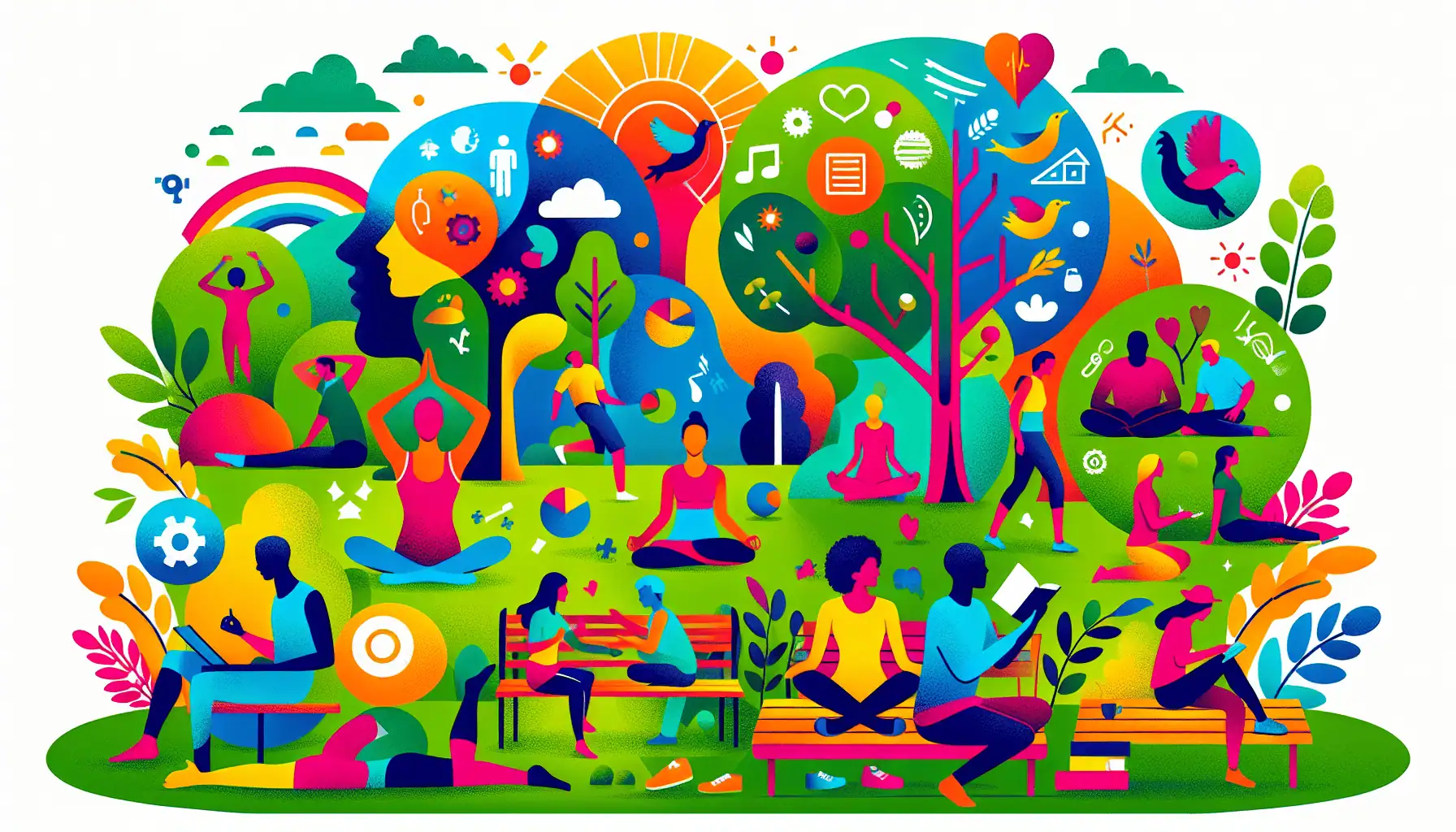 Diverse group of people engaging in sexual health