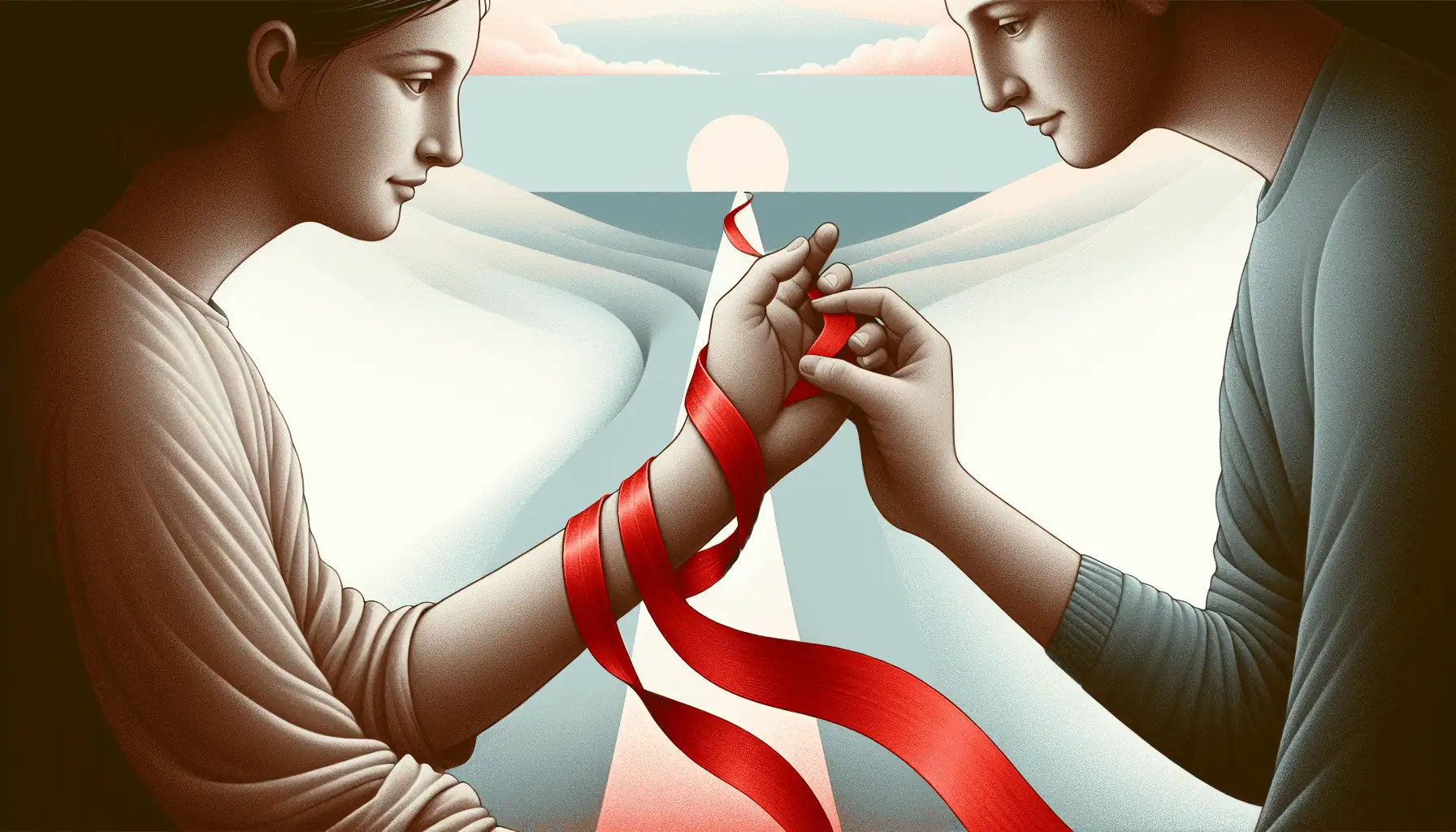 Illustration of a trust symbolizing the psychological play of bondage