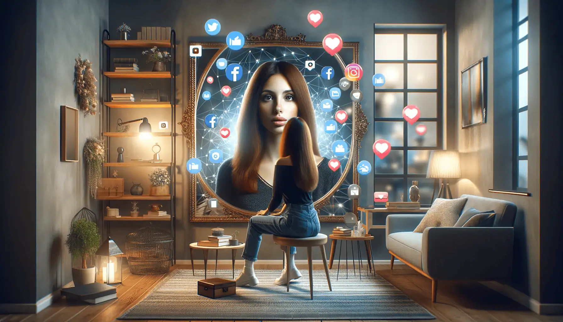 Illustration of interactions in online communities