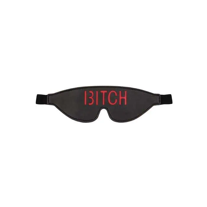 Shots Ouch Bitch Blindfold – Black
