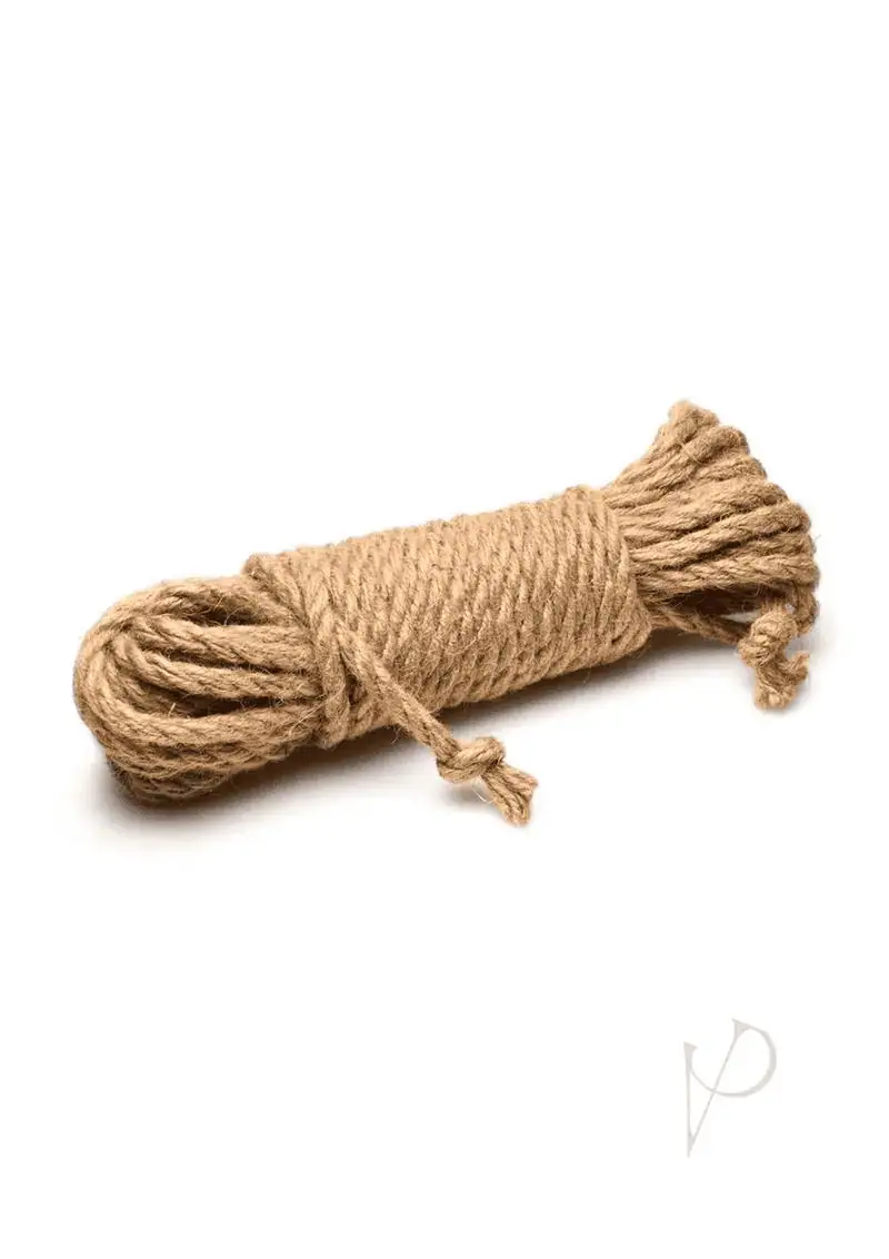 Master Series Tied Up Jute Bondage Rope 25` Tan