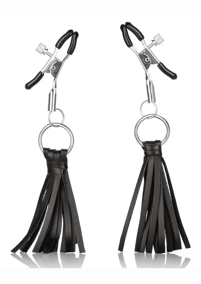 Nipple Play Playful Tassels Nipple Clamps – Black