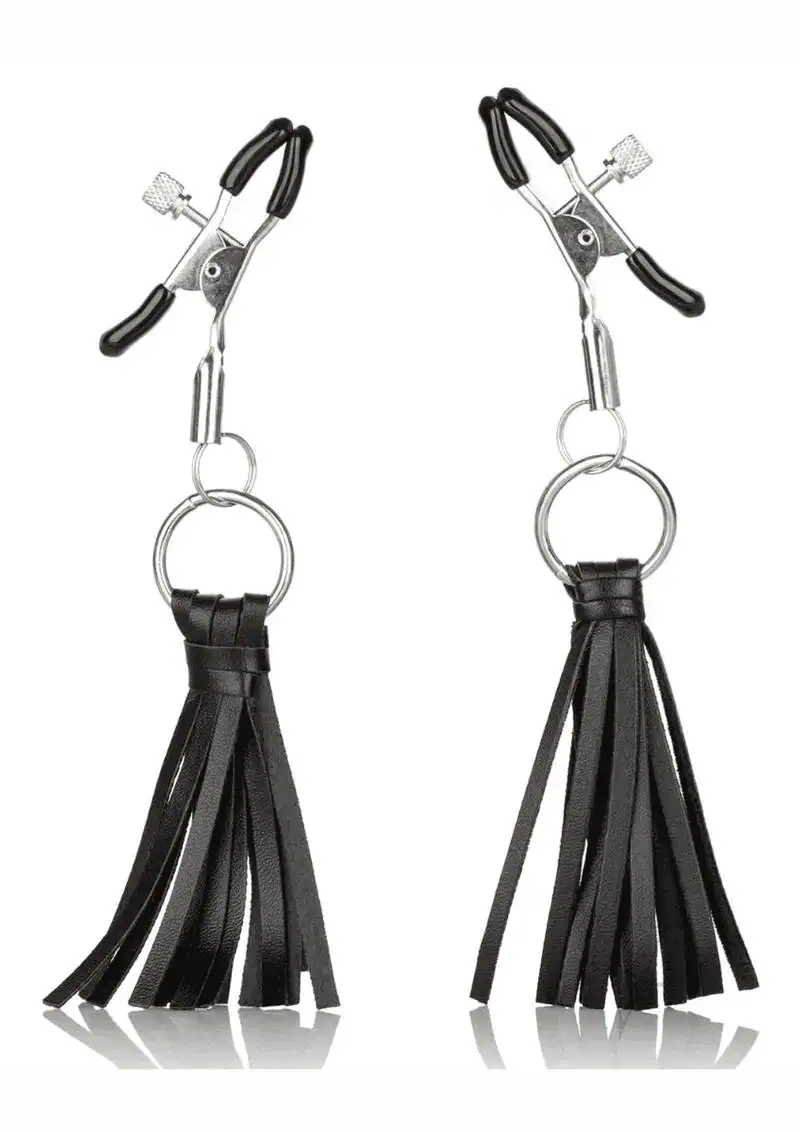 Nipple Play Playful Tassels Nipple Clamps – Black