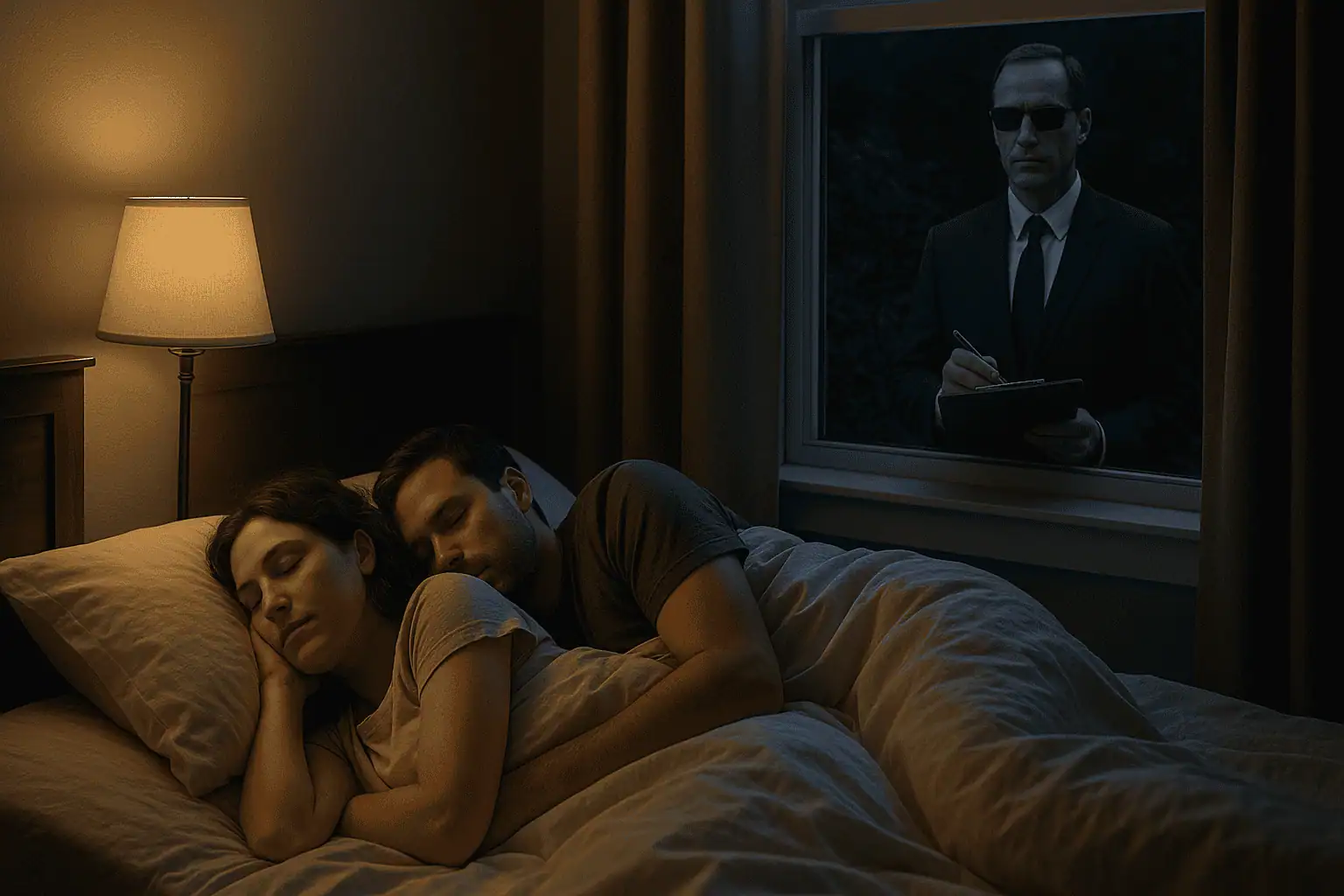 Goverment Agent making sure couple is behaving moral