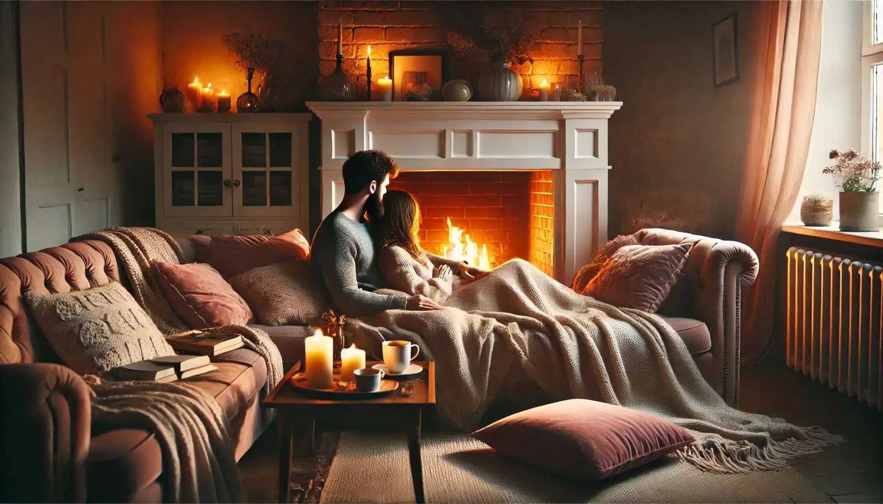 A couple holding off on climax