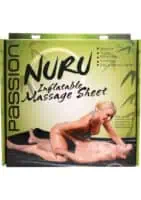 Passion Nuru Inflatable Vinyl Massage Sheet - Black - Image 1