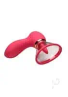 Lickgasm Plump Pleasure Licking And Sucking Rechargeable Silicone Clitoral Stimulator - Pink - Image 3