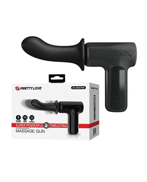 Pretty Love DJ Doctor Thrusting Gun Massager - Black - Featured Image