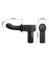 Pretty Love DJ Doctor Thrusting Gun Massager - Black - Image 6