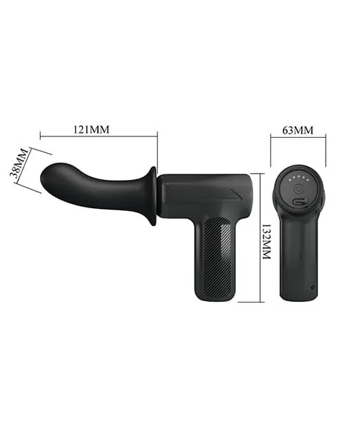 Pretty Love DJ Doctor Thrusting Gun Massager - Black - Image 6