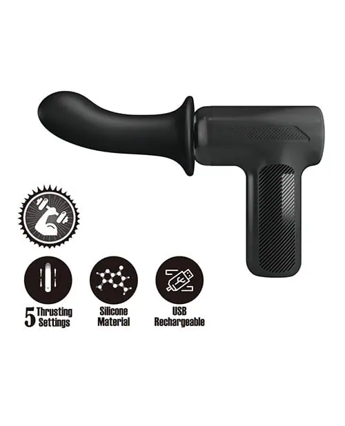Pretty Love DJ Doctor Thrusting Gun Massager - Black - Image 7