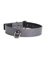 Gunmetal Glam Collar & Leash w/Removable Chain - Image 3