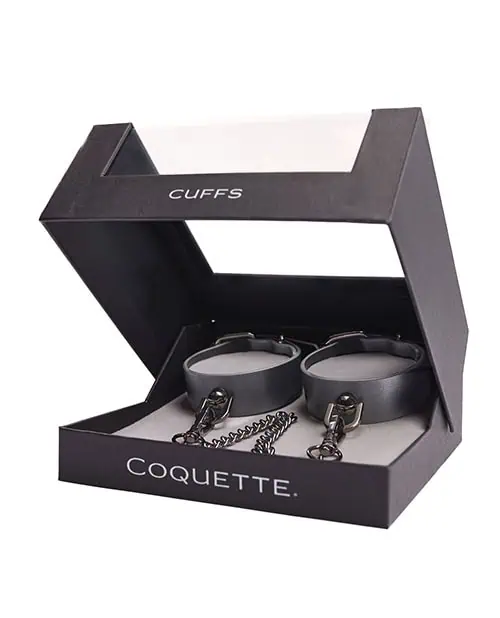 Gunmetal Glam Cuffs w/Removable Chain - Featured Image