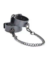 Gunmetal Glam Cuffs w/Removable Chain - Image 4