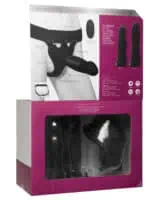 Body Extensions Be Naughty Vibrating 4 Piece Strap On Set - Image 2